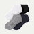 Modern Rib Ankle Sock 4-Pack - white black mix