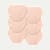 Women's No Show High Rise Brief 6-Pack Pink Sandstone L