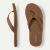 Men's Sunrise Nubuck Flip Flop - Camel Brown L2 [10928]