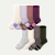 Women's Merino Wool Blend Calf Sock 8-Pack - Cocoa Purple Neutrals L