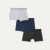 Men's Cotton Modal Blend Trunk 3-Pack - Birdseye Grey Navy Mix L