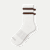 Men's Vintage Stripes Half Calf Socks - mushroom grey L [8889]