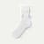 Lightweight Bow Half Calf Socks - white L [10513]