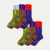 Merino Wool Blend Hiking Calf Sock 6-Pack - Lava Olive Mix L