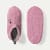 Women's Rose Embroidered Gripper Slipper - Dried Rose L [10282]
