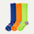 Youth All-Purpose Performance Team Sport Sock Cobalt Yellow Mix 3-Pack L