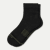 Merino Modern Rib Quarter Socks - black L [10118]