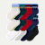Toddler Lightweight Calf Sock 12-Pack - Red Pine Mix L
