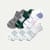 Men's Golf Ankle Sock 6-Pack - blue white mix L