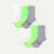 Women's RunPro Half Calf Sock 6-Pack - moonlight lime mix L