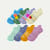 Youth Ankle Sock 8-Pack - berry blue mix L