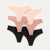 Women's No Show Thong 6-Pack - Pink Black Mix L