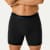 Cotton Modal Blend Boxer Brief - Classic Fly - Black MO1 [8470]