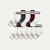 Men's Vintage Stripes Half Calf Sock 12-Pack - Dusty Steel Mix L
