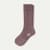 Merino Cashmere Blend Calf Socks - Mineral Purple L [8155]
