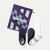 Men's Travel Compression Sock and Gripper Slipper 2-Pack - Bright White Navy Mix L