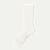 Modern Rib Calf Socks - Soft White L