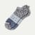 Men's Tri-Block Ankle Socks - marled-midnight-and-soft-blue - 6