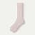 Merino Rib Cashmere Blend Calf Socks - sandal wood L [9810]