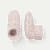 Toddler Gripper Slipper Bootie - Sherpa-Lined - Cream L Front + Side [7076]