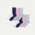 Youth Lightweight Bow Calf Sock 8-Pack - White Navy Mix