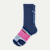 Women's All-Purpose Performance Calf Sock - Celestial Blue Heather Bold Pink L [8075]