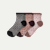 Women’s Sheer Polka Dot Quarter Sock 3-Pack - dot mix L [10668]