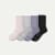 Women's Merino Wool Blend Half Calf Sock 4-Pack - pink iris mix L [10302]