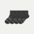 Merino Wool Blend Quarter Sock 4-Pack - dark charcoal L