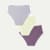 Women's No Show Hipster 3-Pack - Plum Nimbus Meringue Mix L