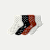 Ruffle Rib Quarter Socks - Polka Dot Mix L [11323]