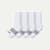 Youth Solids Calf Sock 4-Pack - white-solids - 6