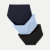 Women's Super Soft High Rise Full Brief 3-Pack - Dawn Blue Mix