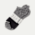 Tri-Block Ankle Socks Marled Dark Grey And Cream L