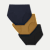 Women's Super Soft High Rise Full Brief 3-Pack - Navy Canteen Black Mix L