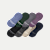Men's Lightweight Merino Wool Blend No Show Sock 8-Pack - Dark Elm Neutral Mix L