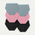 Womenâ€™s No Show High Rise Brief 6-Pack - Sea Rose Black Mix L