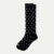 Dress Knee High Socks - Black Diamond L [10279]