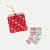 Fair Isle Half Calf Sock 2-Pack Gift Box - Sage Crimson Mix [10227]