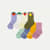 Junior Calf Sock 8-Pack - blue mauve picnic mix L