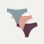 Women's No Show Thong 3-Pack - Sea Coco Spice Mix L