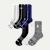 Men's All-Purpose Performance Calf Sock 6-Pack - cosmic night core mix L