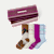 Women's Merino Wool Blend Calf Sock 4-Pack Gift Box - glacier skier mix L [10296]