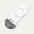 Cushioned No Show Socks White L