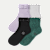 Wicked Ruffle Quarter Sock 4-Pack - wicked mix L [10218]