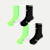 Men's RunPro Half Calf Sock 6-Pack - lime white mix L