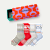 Youth Holiday Calf Sock 4-Pack Gift Box - Red Green Mix L [8543]