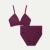Women's Seamless Triangle Bralette + High Rise Brief Pack - Autumn Fig L