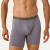 Men's Soft Flex Boxer Brief - Mushroom Grey / Oyster Blue Stripe MO1 [8287]