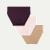Women's Seamless Brief 3-Pack - Fig Pink Sand Mix L